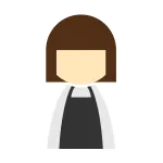 Female Apron Black SVG Icon